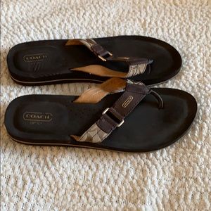 Coach Jada Flip Flop Sandals with buckle Size 10B